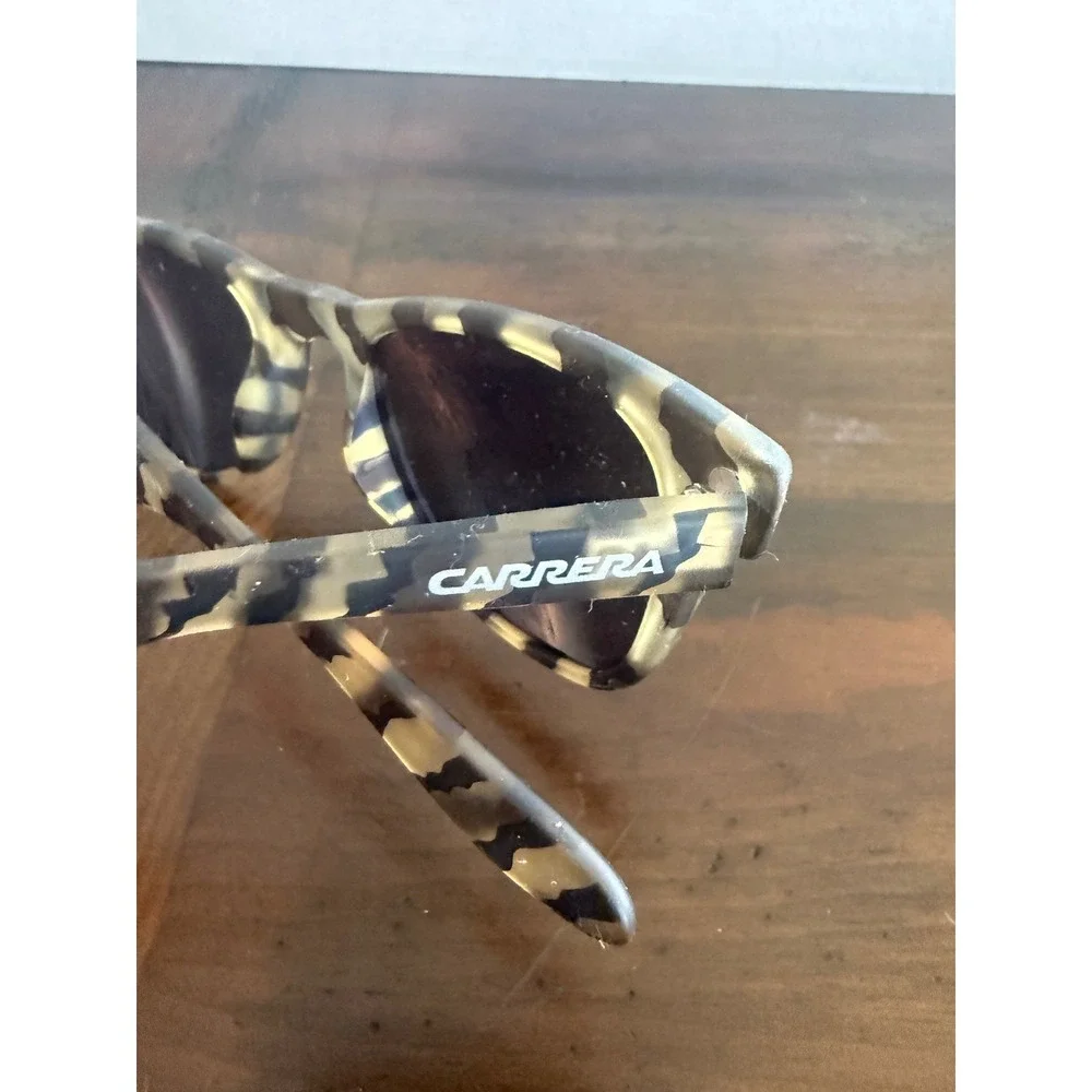 Carrera 6000 Tiger Stripe Sunglasses Olive Black Wayfarer 889KU 50-23-145